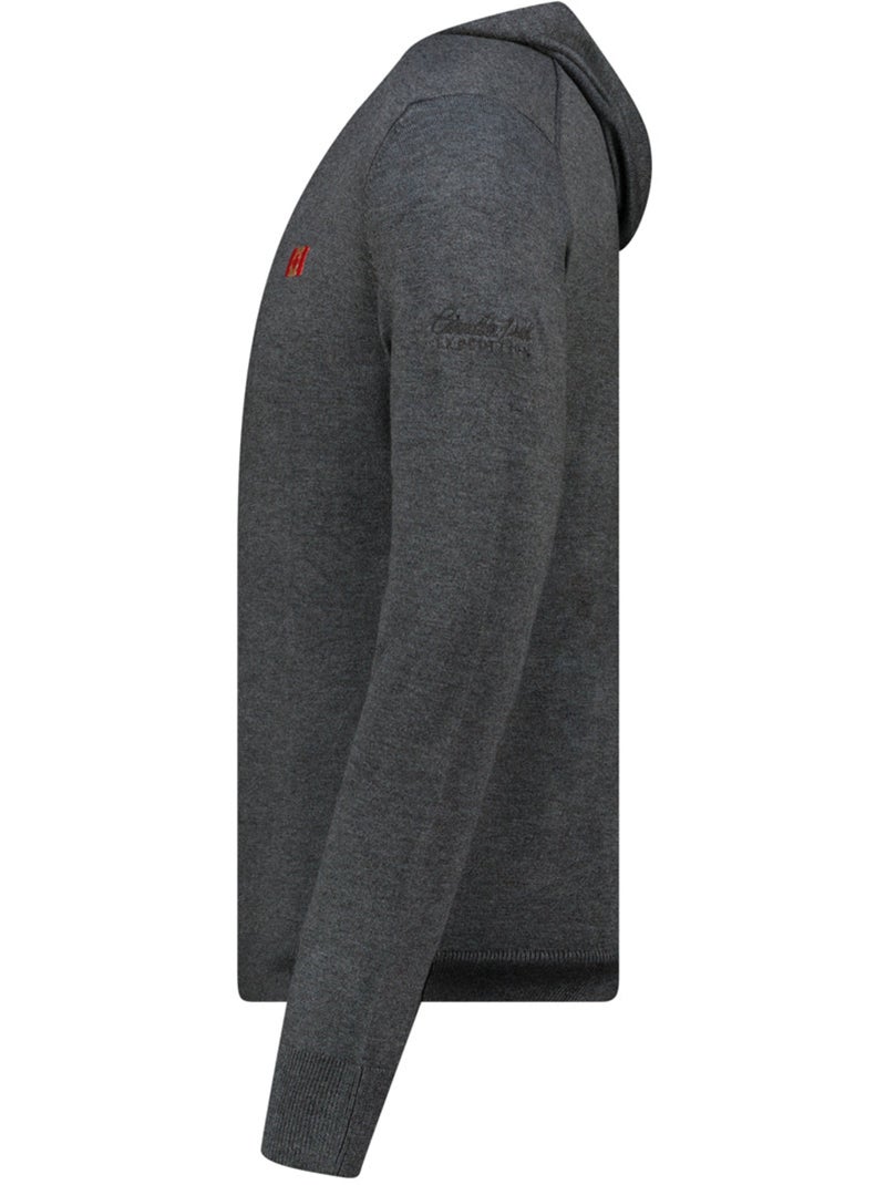 Jersey con cremallera y capucha felinoodeak – canadian peak Gris oscuro - Kiabi