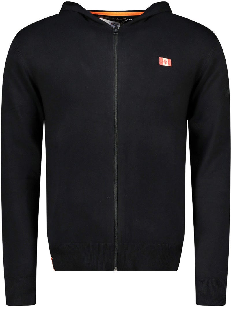 Jersey con cremallera y capucha felinoodeak – canadian peak Negro - Kiabi