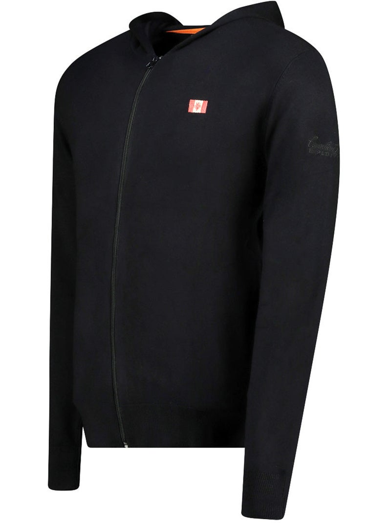 Jersey con cremallera y capucha felinoodeak – canadian peak Negro - Kiabi