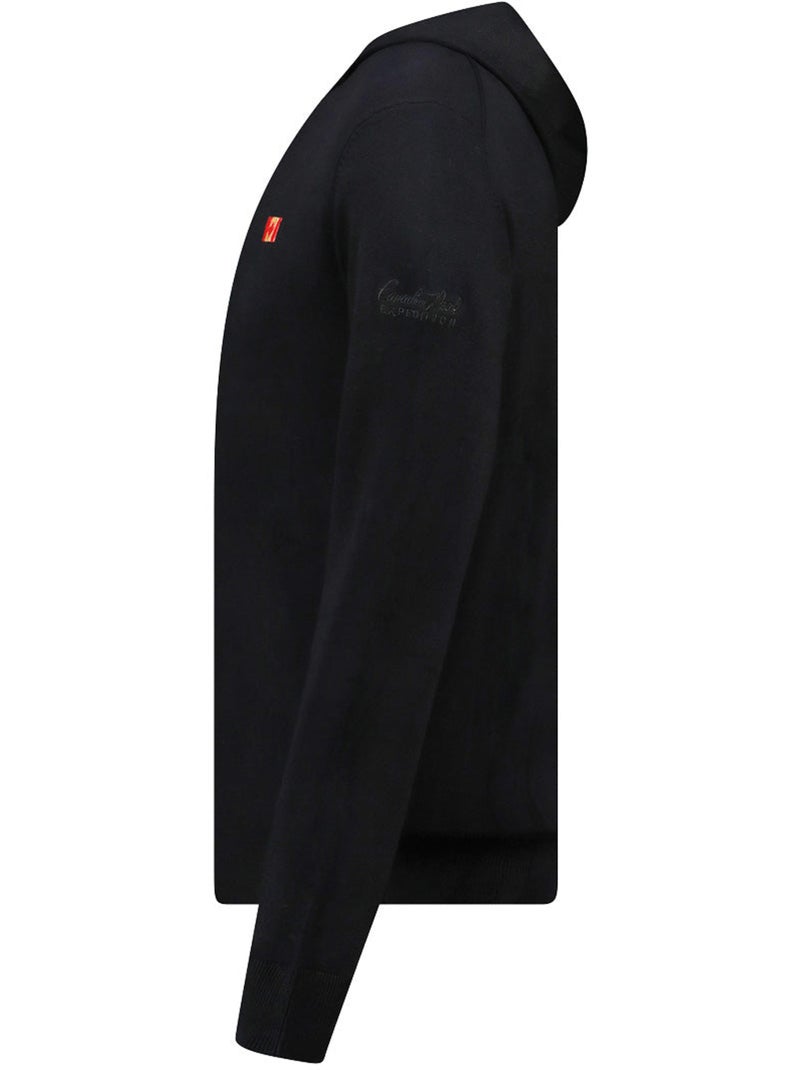 Jersey con cremallera y capucha felinoodeak – canadian peak Negro - Kiabi