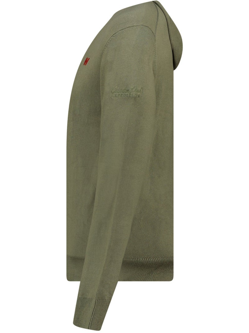 Jersey con cremallera y capucha felinoodeak – canadian peak Verde oliva - Kiabi