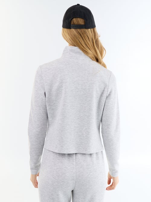 Jersey con cremallera y cuello alto - Kiabi Jersey con cremallera y cuello alto - Kiabi