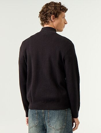 Jersey con cuello alto con cremallera