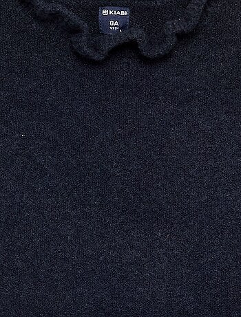 Jersey con cuello alto ondulado