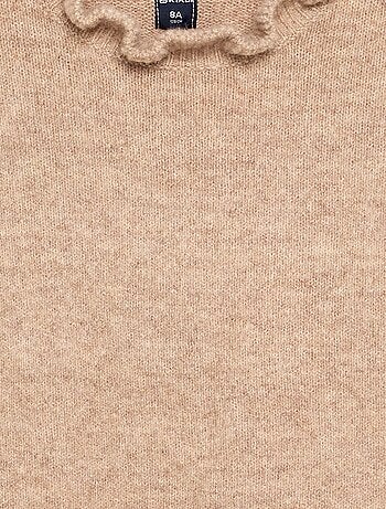 Jersey con cuello alto ondulado