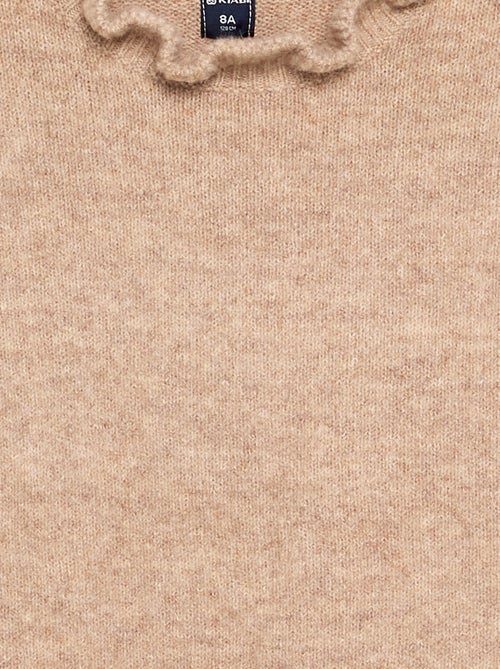 Jersey con cuello alto ondulado - Kiabi Jersey con cuello alto ondulado - Kiabi