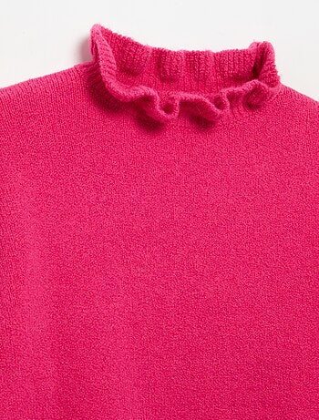 Jersey con cuello alto ondulado