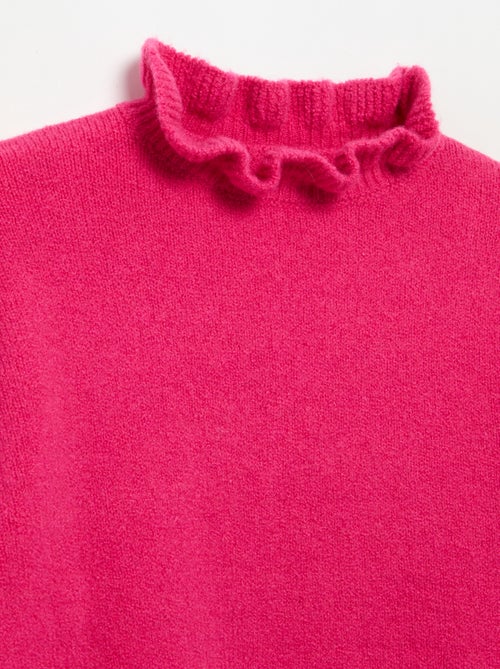 Jersey con cuello alto ondulado - Kiabi