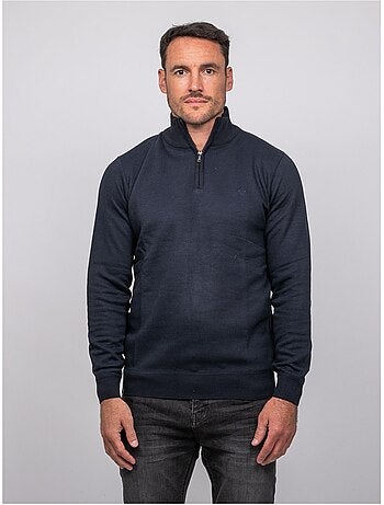 Jersey con cuello alto y cremallera larko