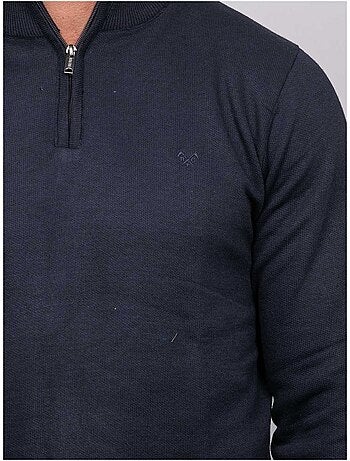 Jersey con cuello alto y cremallera larko