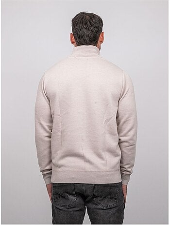 Jersey con cuello alto y cremallera larko