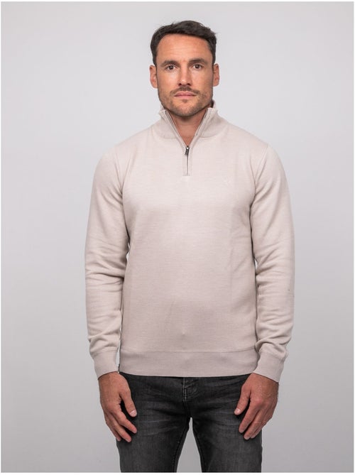 Jersey con cuello alto y cremallera larko - Kiabi