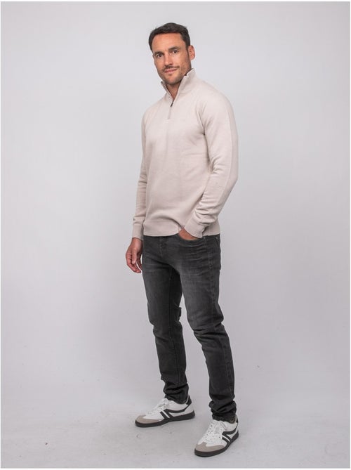 Jersey con cuello alto y cremallera larko - Kiabi