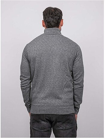 Jersey con cuello alto y cremallera larko