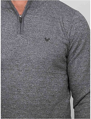 Jersey con cuello alto y cremallera larko