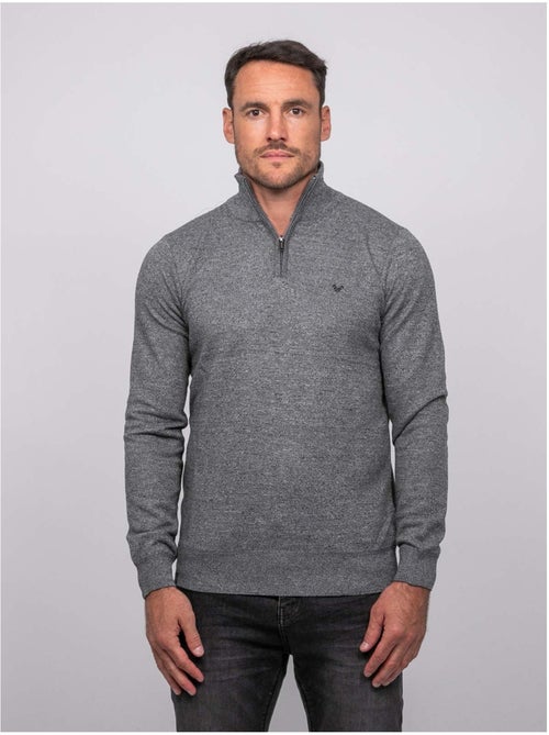 Jersey con cuello alto y cremallera larko - Kiabi