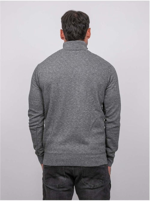 Jersey con cuello alto y cremallera larko - Kiabi