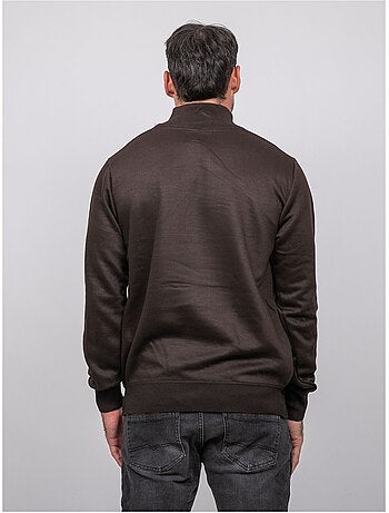 Jersey con cuello alto y cremallera larko