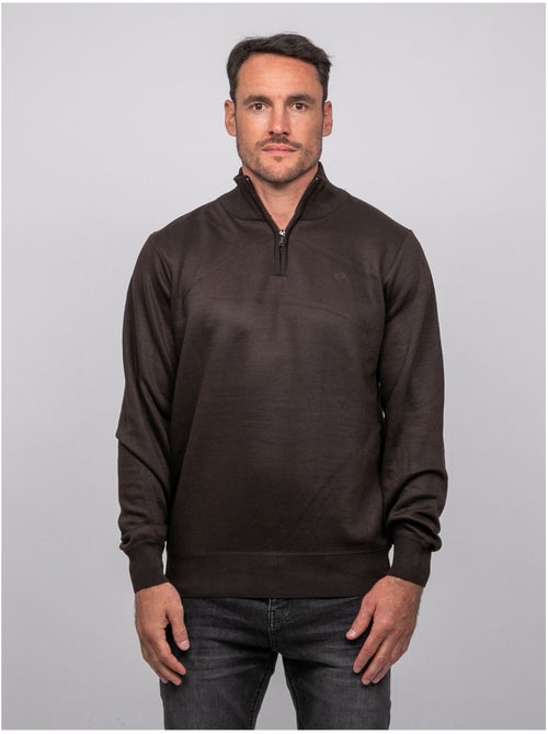 Jersey con cuello alto y cremallera larko - Kiabi