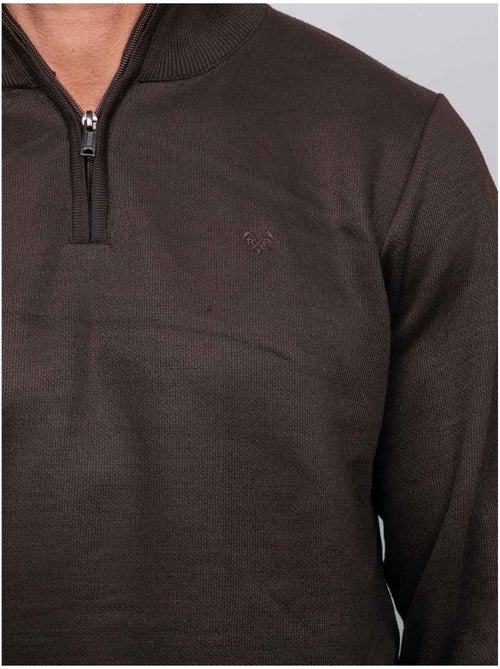 Jersey con cuello alto y cremallera larko - Kiabi