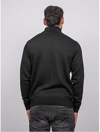Jersey con cuello alto y cremallera larko