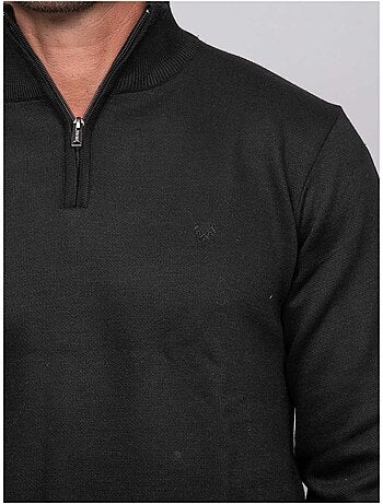 Jersey con cuello alto y cremallera larko