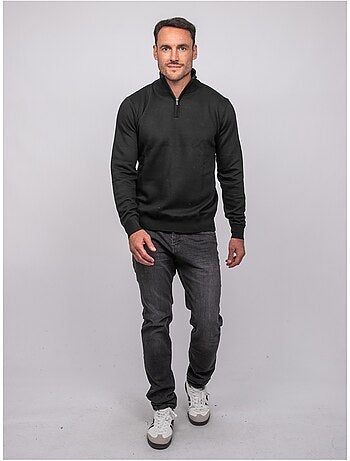 Jersey con cuello alto y cremallera larko