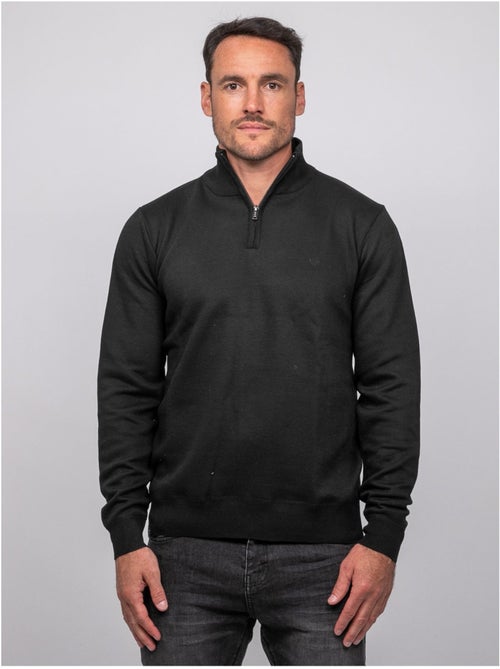 Jersey con cuello alto y cremallera larko - Kiabi