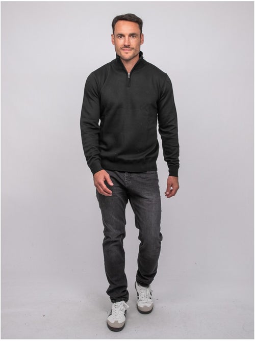Jersey con cuello alto y cremallera larko - Kiabi