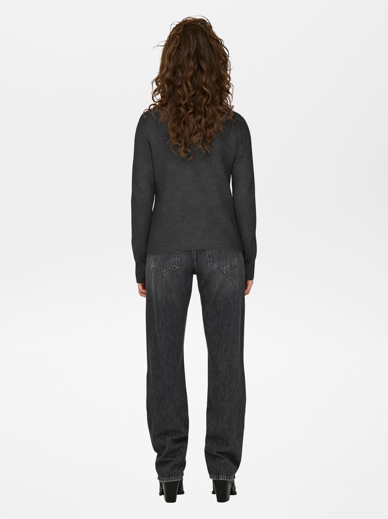 Jersey con cuello chimenea 'JDY' GRIS - Kiabi