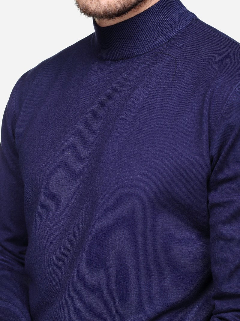 Jersey con cuello de chimenea - Kenzarro Azul - Kiabi