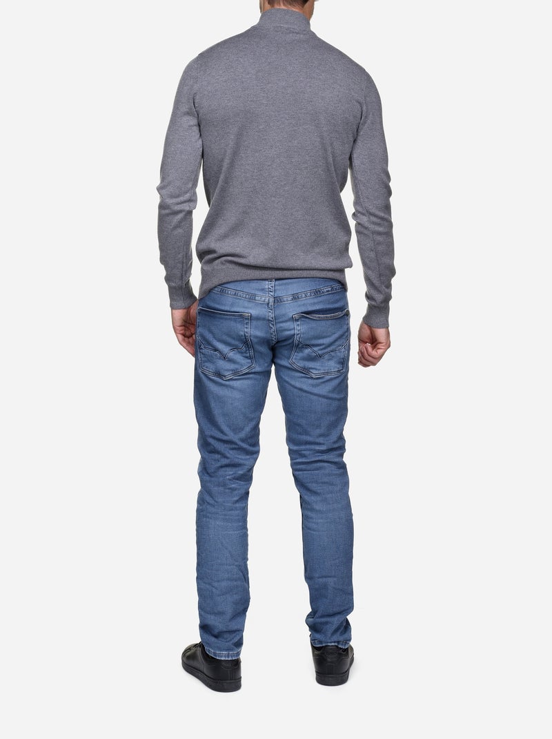 Jersey con cuello de chimenea - Kenzarro Gris claro - Kiabi
