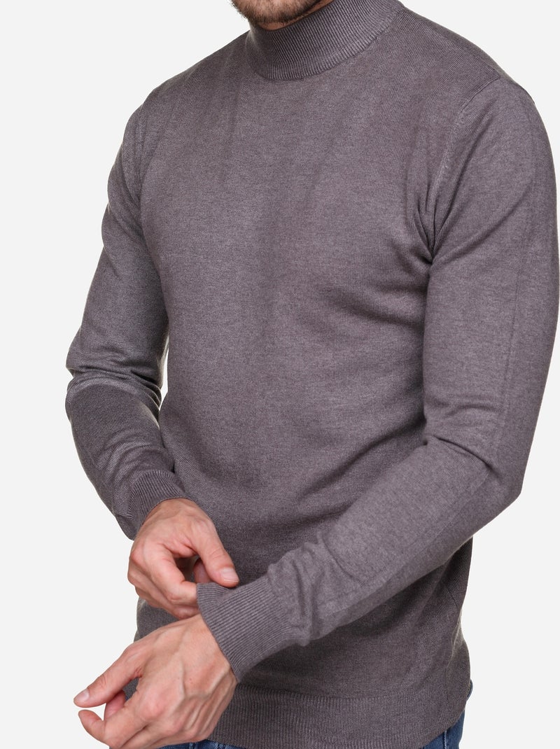 Jersey con cuello de chimenea - Kenzarro Marrón - Kiabi