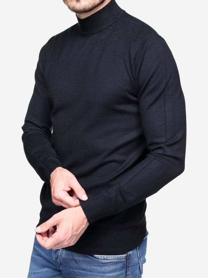 Jersey con cuello de chimenea - Kenzarro Negro - Kiabi