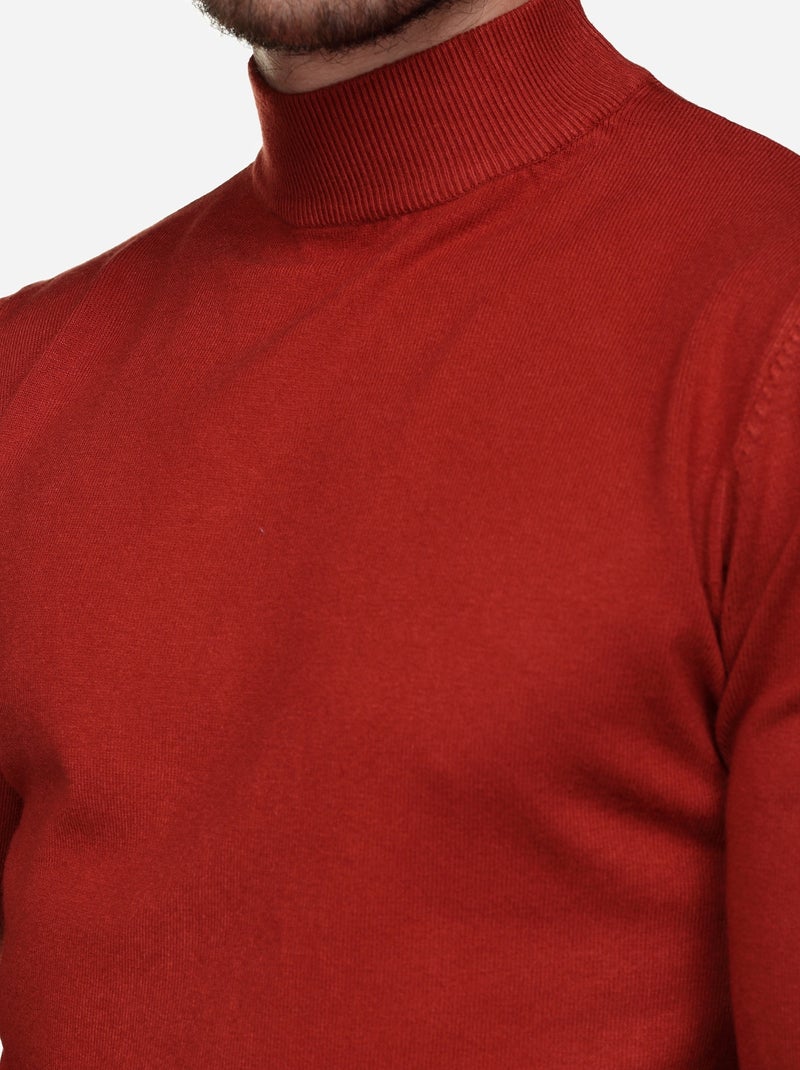 Jersey con cuello de chimenea - Kenzarro Rojo - Kiabi