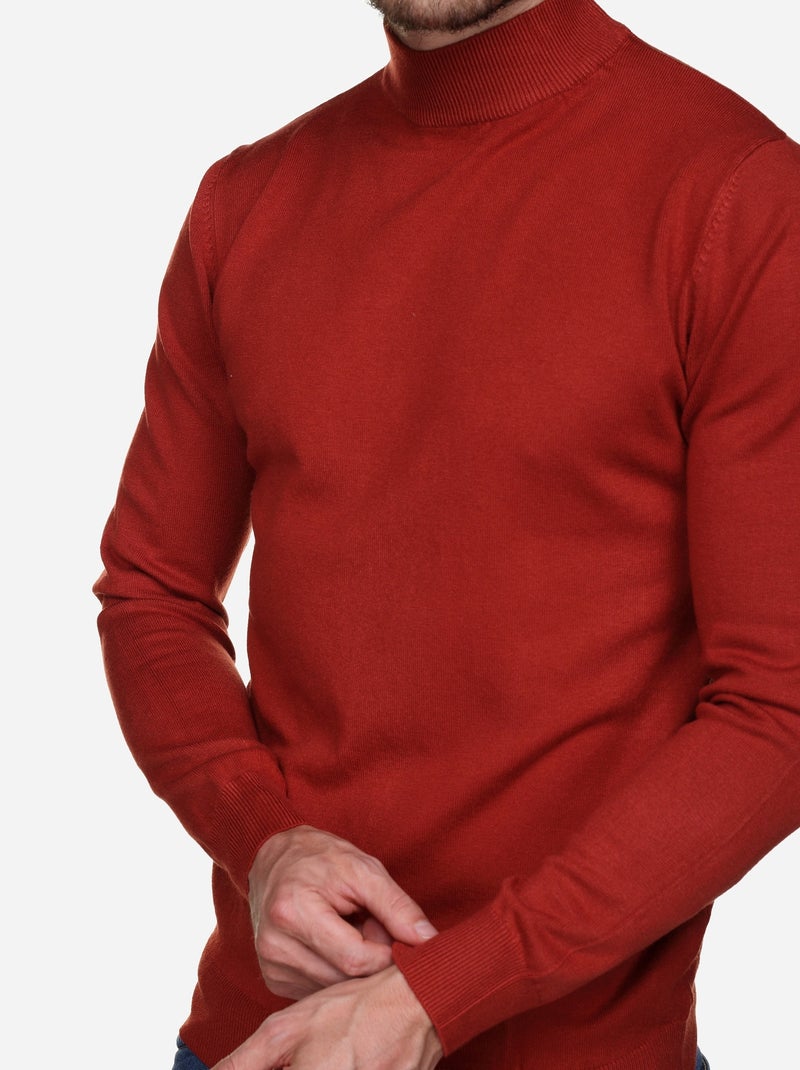 Jersey con cuello de chimenea - Kenzarro Rojo - Kiabi