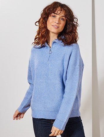 Jersey con cuello de cremallera - Kiabi