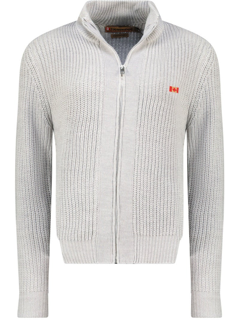 Jersey con cuello de cremallera flexibleak – canadian peak Gris claro - Kiabi