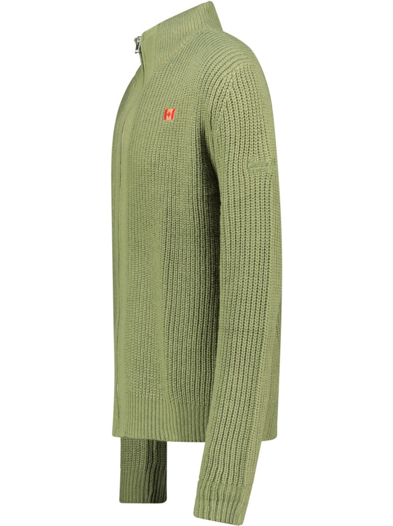 Jersey con cuello de cremallera flexibleak – canadian peak Verde oliva - Kiabi