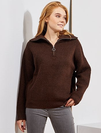 Jersey con cuello de cremallera - Kiabi