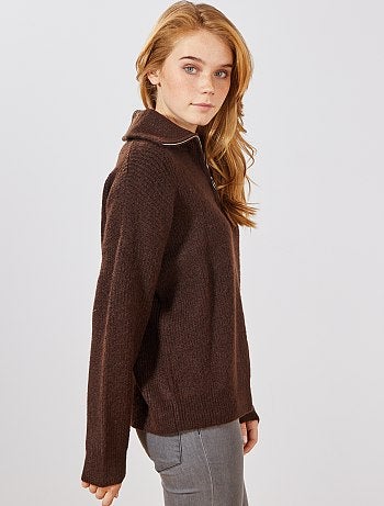 Jersey con cuello de cremallera - Kiabi