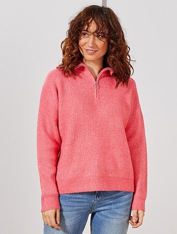 Jersey con cuello de cremallera - Kiabi