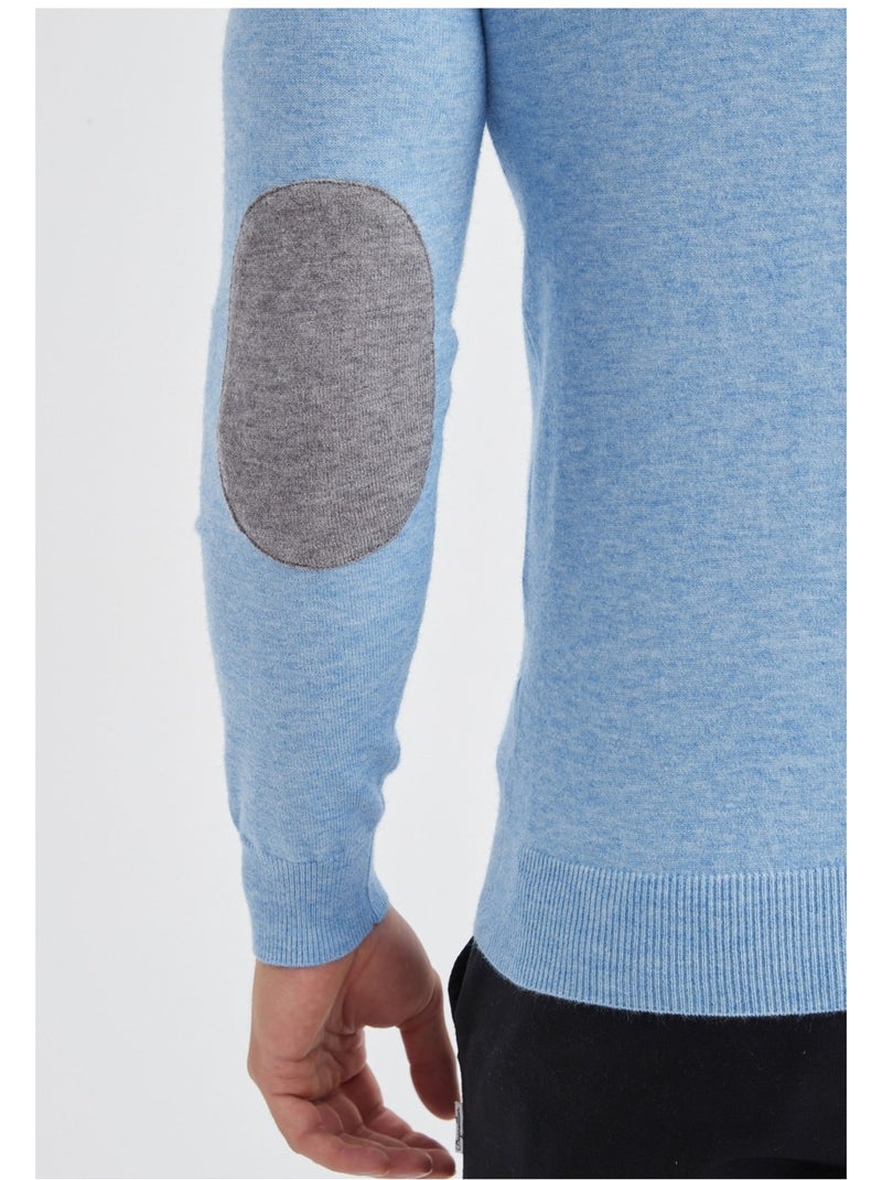 Jersey con cuello de embudo Kebello Azul cielo - Kiabi