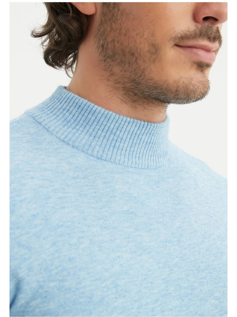 Jersey con cuello de embudo Kebello Azul cielo - Kiabi