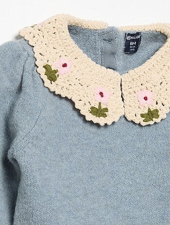 Jersey con cuello de fantasía