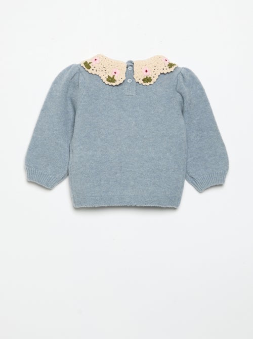 Jersey con cuello de fantasía - Kiabi