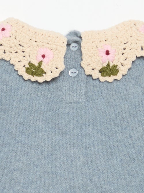 Jersey con cuello de fantasía - Kiabi