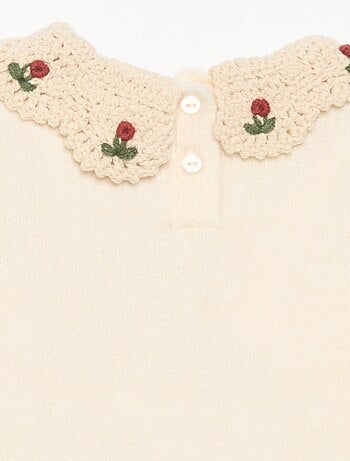 Jersey con cuello de fantasía
