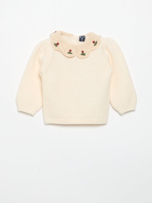 Jersey con cuello de fantasía - Kiabi