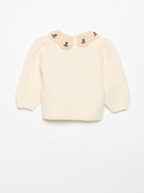 Jersey con cuello de fantasía - Kiabi